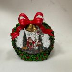 Ghirlanda Palla di Neve Babbo Natale - L'Arte di Nacchi