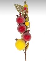 Ramo di Melograno Zuccherato Decorativo - DHG